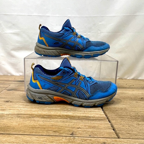 ASICS GEL-VENTURE 8 GS Running‎ Shoes 1014A141 Women Size 4 Blue - Picture 1 of 8